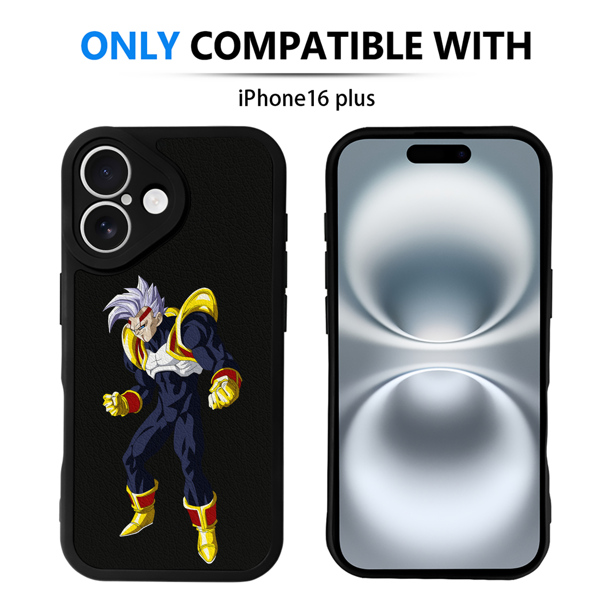 （画像用） ドラゴンボール DRAGON BALL 【iPhone 16シリーズ対応】シリコンスマホケース（レザー調） 材質：シリコン